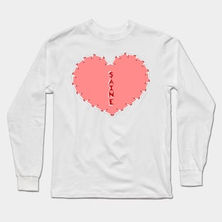 InSaine1ove Pink Heart Long Sleeve T-Shirt